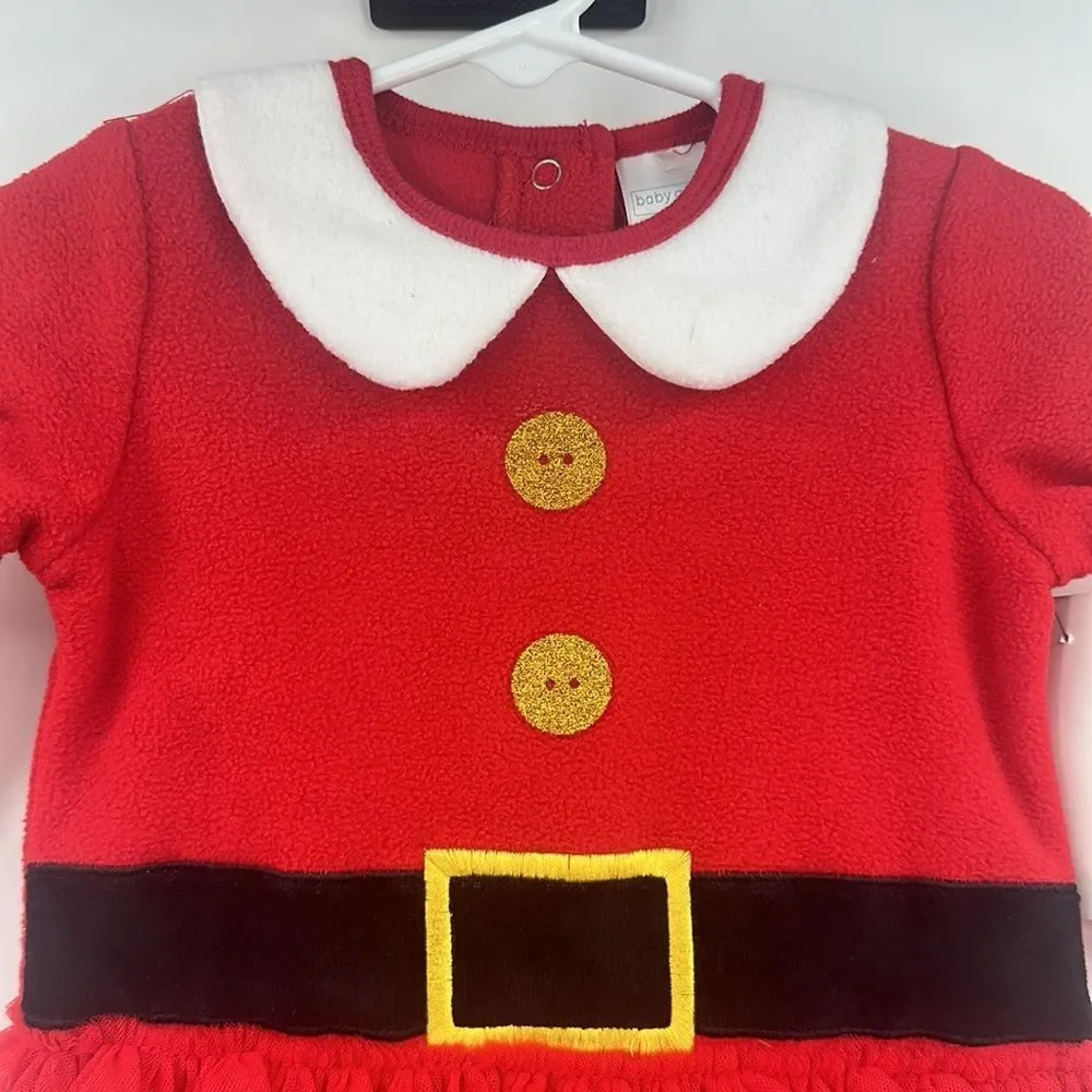 Baby Gear Fleece Girls Christmas Outfit‎ Sz 6-9m